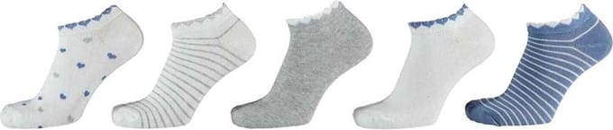 iN ControL 5pack sneakersokken Meisjes Maat 23-26