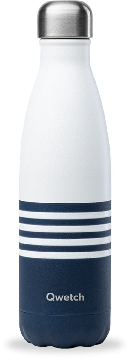 Qwetch Thermosfles - Originals Marinière Blauw