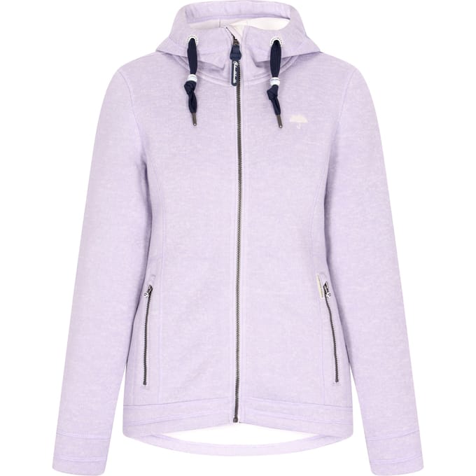 Schmuddelwedda Gebreide fleece jas Dames Grijsviolet gemêleerd