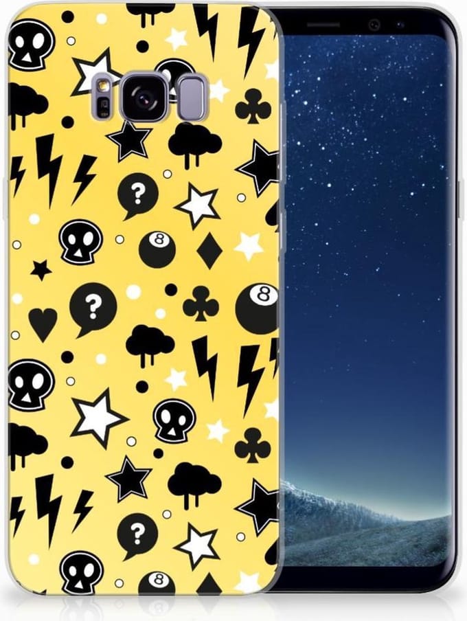 Silicone Back Case Samsung Galaxy S8 Plus Punk Geel