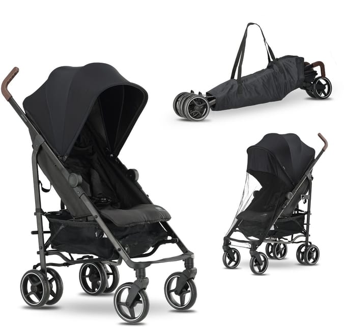 Deryan Bobbie Paraplu Buggy - Met Draagtas - Verstelbaar - Zwart