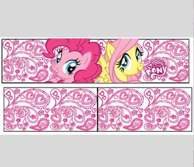 My Little Pony elastische haarband, roze/wit / baby / kind, 2 stuks
