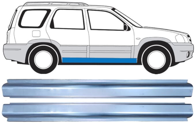 Reparatie dorpel voor Mazda Tribute 2001-2008 / Links + Rechts