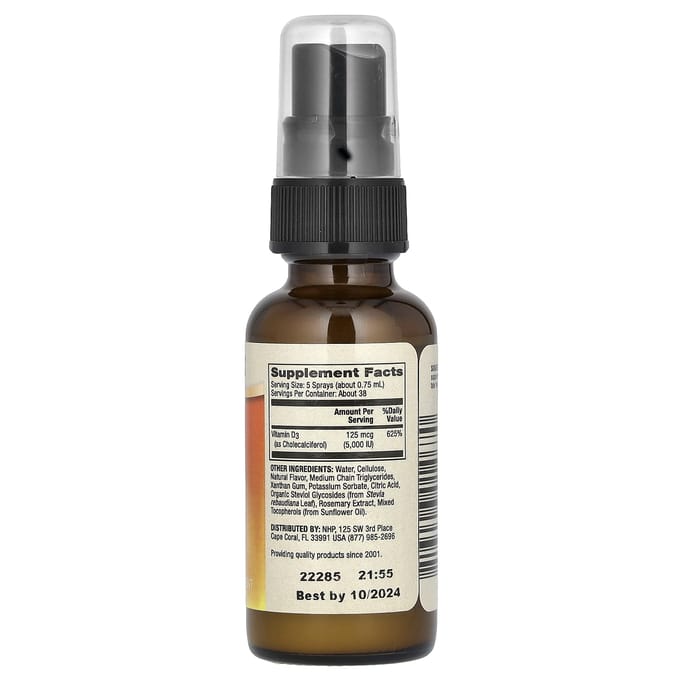 Dr. Mercola, Vitamine D3 Sunshine Mist, Natuurlijke Sinaasappel, 29 ml (0.98 fl oz)