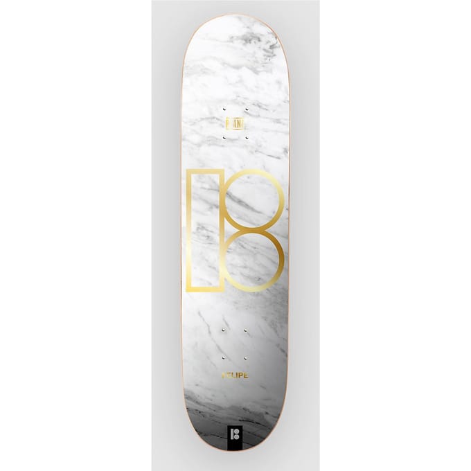 Plan B White Marble Gustavo 8.0"x31.55" Twin Skateboard Deck patroon