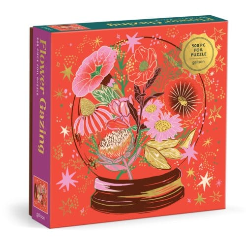 Flower Gazing 500 Piece Foil Puzzle - Galison