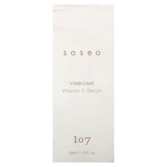 107 Beauty, Soseo Vinbiome, Vitamin C Serum, 30ml (1fl oz) black