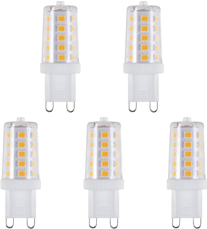 SPL G9 LED Lamp 3W - Warm Wit - 320lm - LED Buislamp T17 - 5 Stuks - 2700K - 230 Volt