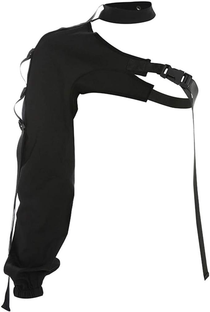 Dames Asymmetrisch Shirt met Één Schouder en Reflecterende Details