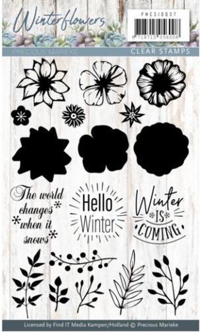 Clearstamp - Precious Marieke - Winter Flowers