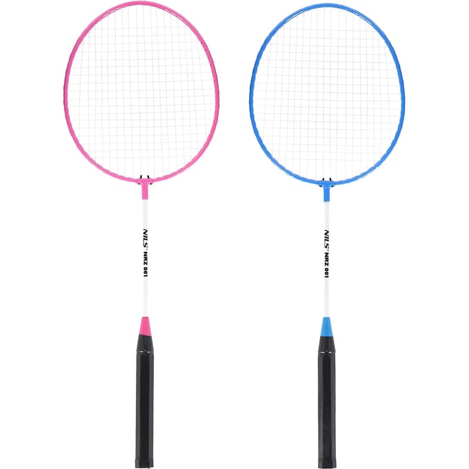 Badmintonset 2 rackets + shuttles NILS NRZ00