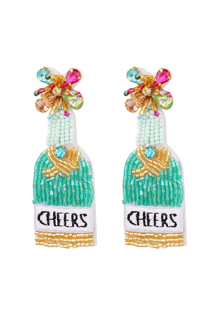 Bijoutheek Oorknoppen Cheers Turquoise