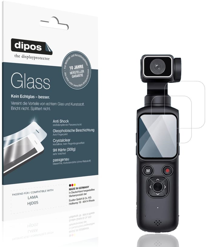dipos – 2x Pantserfolie geschikt voor LAMA HJD05 | 9H Screenprotector