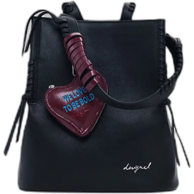 Desigual vrijetijdsrugzak rugzak Torio Black Sumy Min Backpack Black zwart
