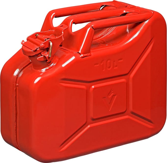ProPlus Jerrycan 10 liter - Metaal - Rood - UN en TÜV/GS Gekeurd