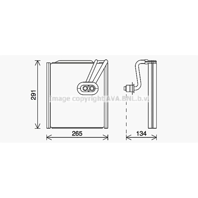 Verdamper, airconditioner AVA COOLING KAV292
