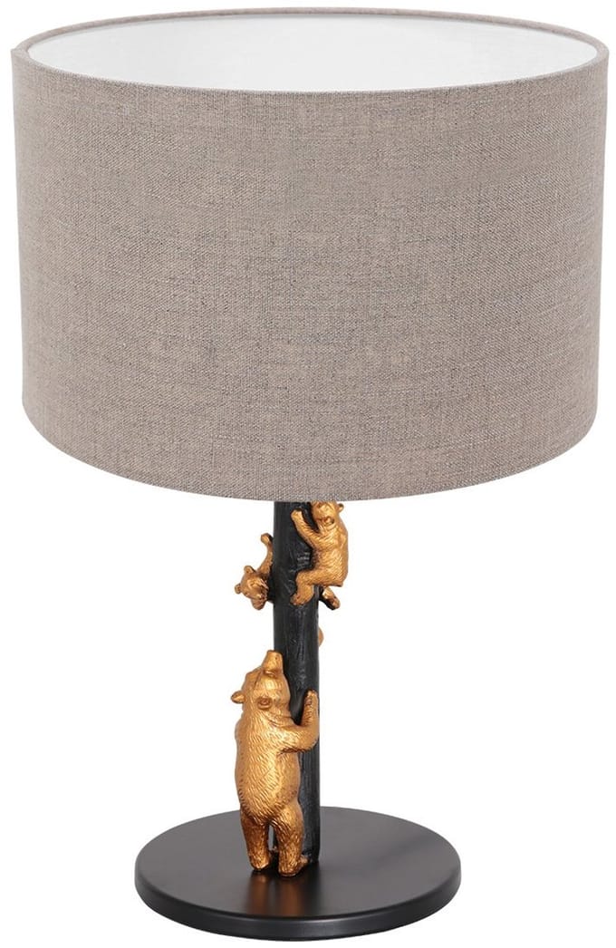Anne Lighting tafellamp Animaux - zwart - metaal - 20 cm - E27 fitting - 8231ZW