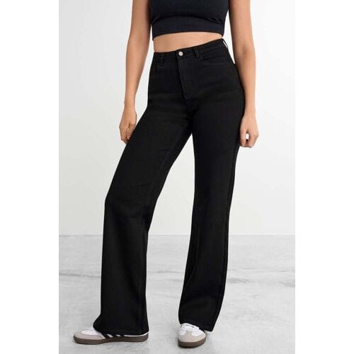 FAMME Baggy jeans Black S