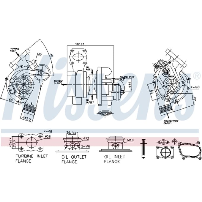 Supercharger, drukvulling NISSENS 93160