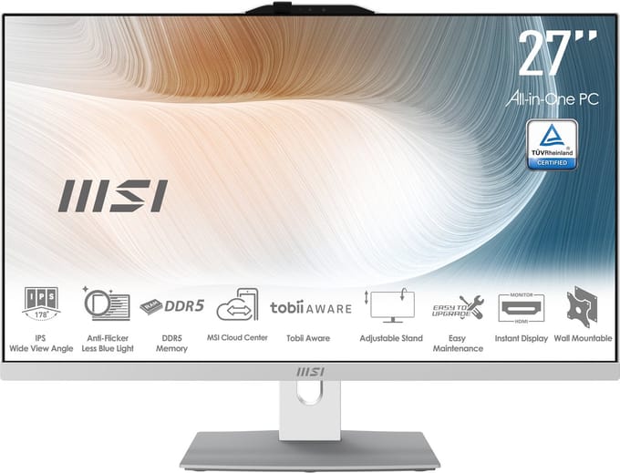 MSI Modern AM272P 1M-846EU - Intel Core 7 150U - 27" - 16 GB DDR5-SDRAM - 1 TB SSD - Windows 11 Pro