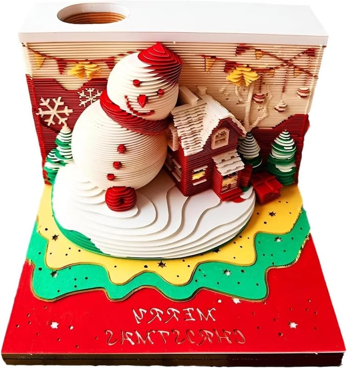 3D Kalender - Bureau Kalender - Planning - Uniek Ontwerp - 9.9 x 9.6 x 7.7 cm