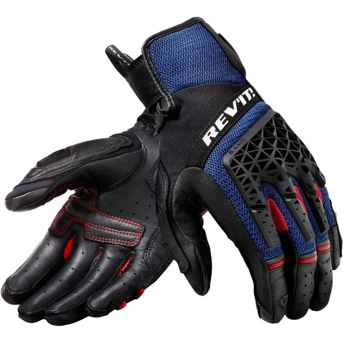 REV'IT! Sand 4 Zwart Blauw - Maat S - Handschoen