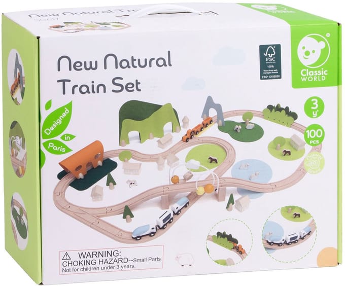 Classic World Train Set Nature - 100pcs.