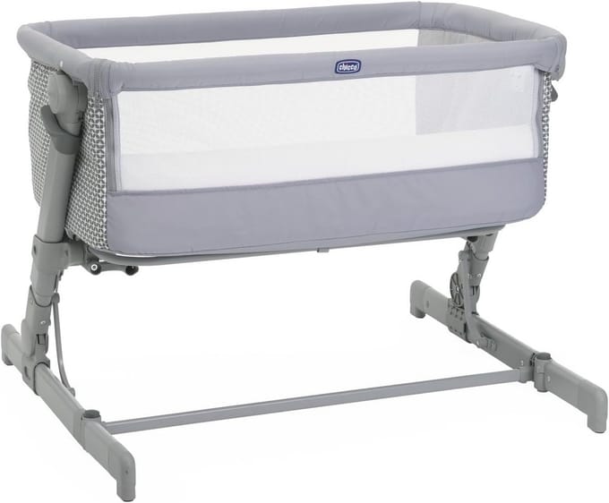 Next2Me Go kinderbedje side-bed, meerdere bedhoogtes, ademend, inklapbaar, reistas