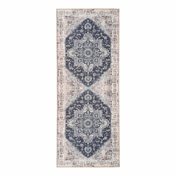 House Collection Tapijt Loper 80 x 200 cm Capri Blauw