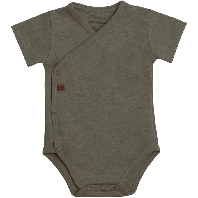 Baby's Only Rompertje Melange - Khaki - 62 - 100% ecologisch katoen - GOTS