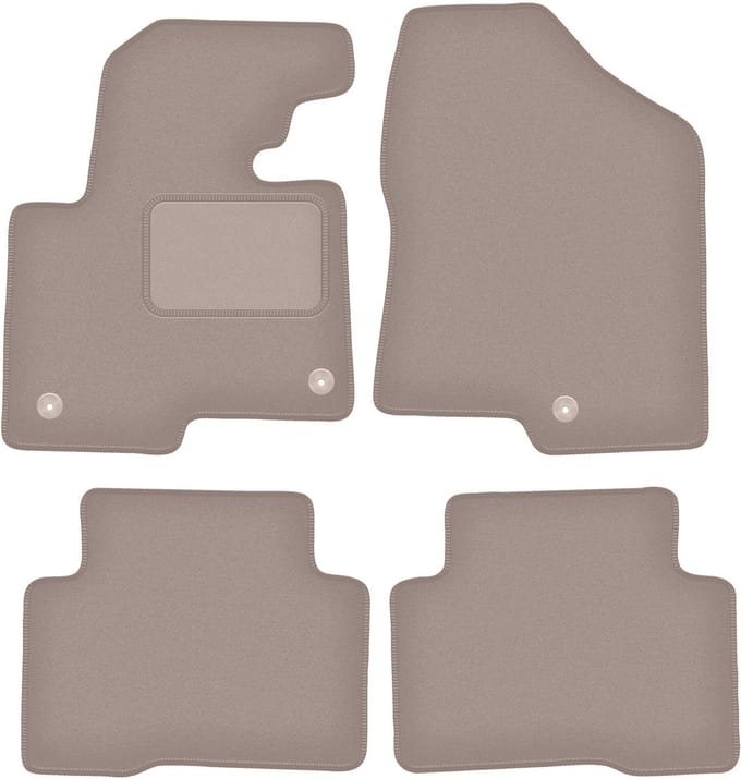Beige velours matten voor: Hyundai SantaFe III SUV (2012-)