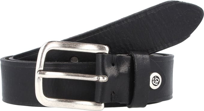 b.belt Leren Riem Cesar Belt W85 Black Zwart