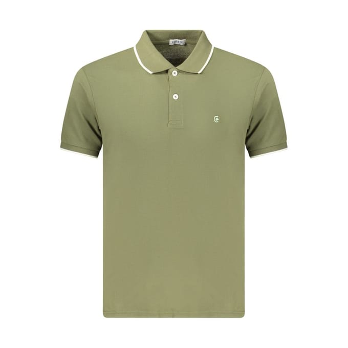 Coveri Beweegbare Groene Katoenen Heren Polo