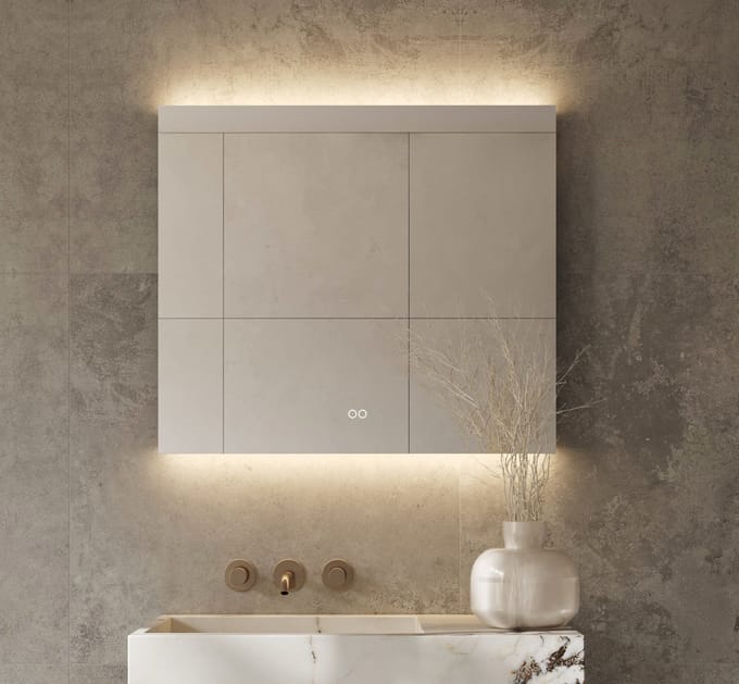 Schaere - Badkamerspiegel - LED Verlichting - Spiegel Verwarming - Stopcontact - Sensor - Dimfunctie - 80x60 cm