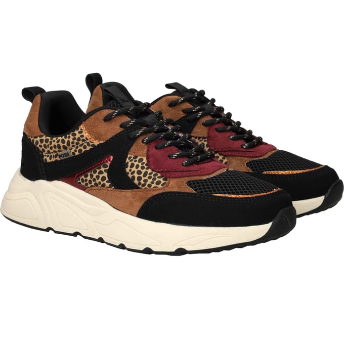 POSH by Poelman Sneakers - Dames - Bruin - Maat:43
