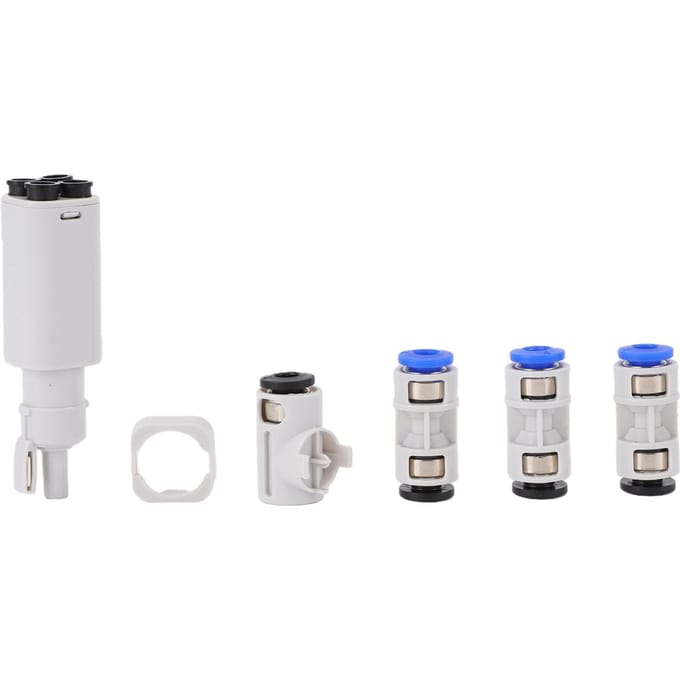 Kit de concentrateur de filament compatible avec les imprimantes 3D Bambu Lab A1 Mini   A1 avec 3 raccords de tube PTFE 2m de tube PTFE 1 pièce white