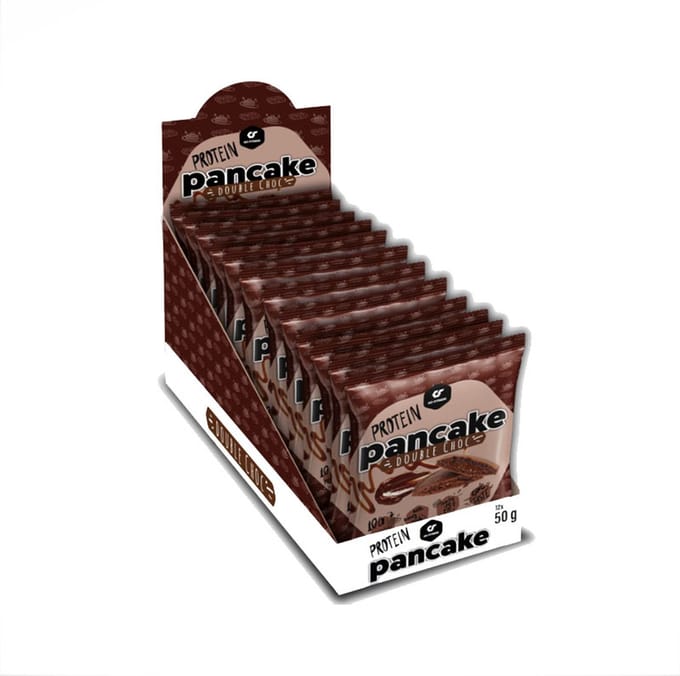Go Fitness Protein Pancake (12x55g) Double Choc (cacao dough) - Functionele voeding - Eiwit Snacks