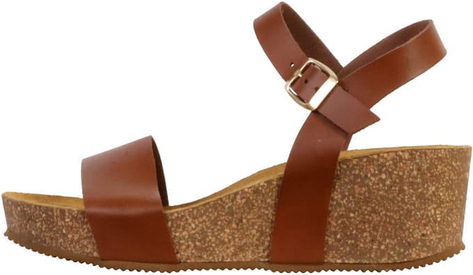 Noga Laura Edge leren sandalen met sleehak