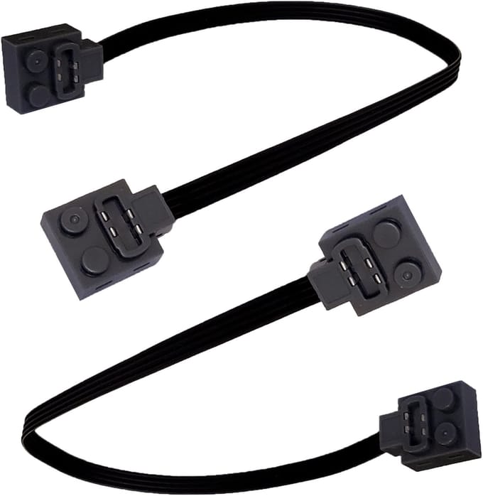 Mould King - Cada - Extension cord 50 cm Elektrische Verlengkabel – 50 cm, Set van 2 Compatibele met 4514332 / 60656
