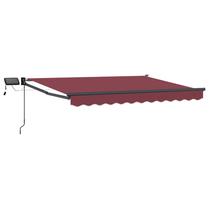 vidaXL - Handbediende - luifel - met - LED's - 3 - x - 2,5 - m