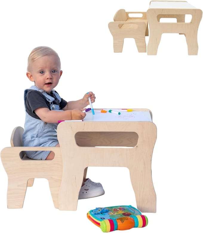 Kindertafel met Stoelen Set - Bureau en Zithoek voor Kinderkamer