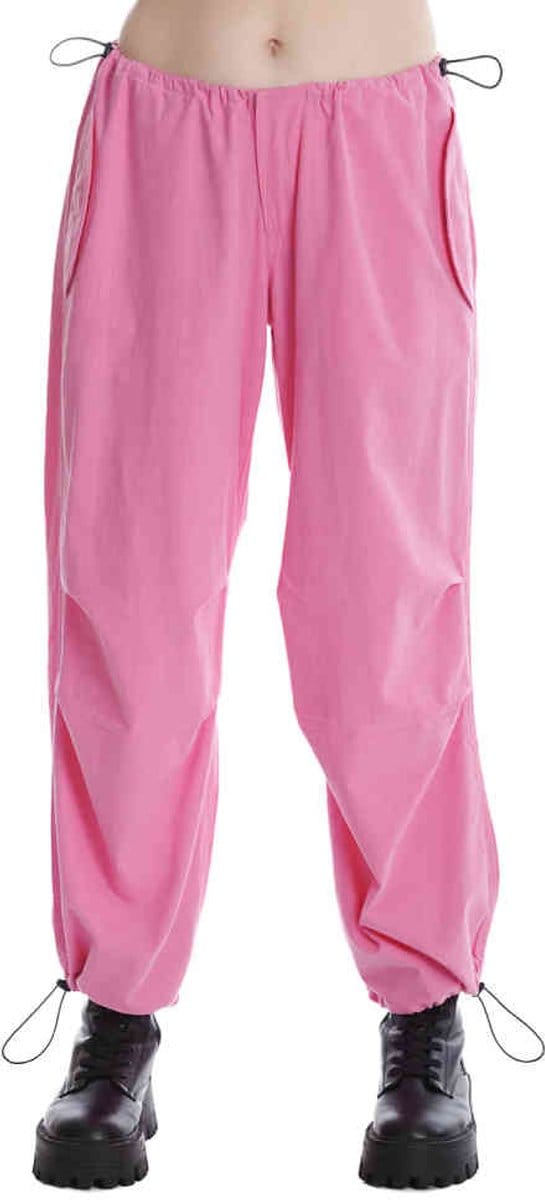 Banned - Nyx Wijde broek - XS - Felroze