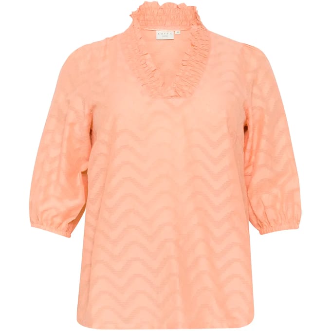 Damesblouse met lange mouwen KAFFE Curve Vitana
