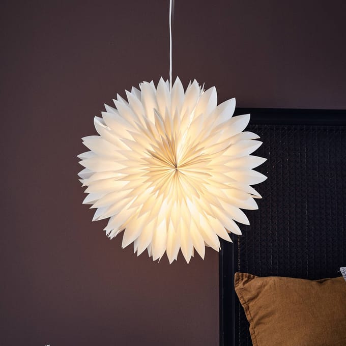 Markslöjd Hangende decoratieve ster Solina, grijs, Ø 45 cm