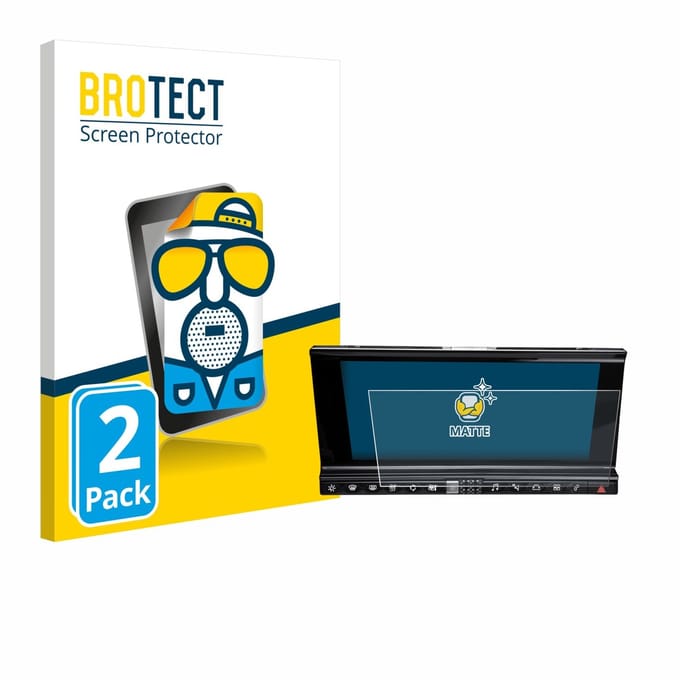 BROTECT - Screenprotector voor DS 7 Crossback Infotainmentsystem - Folie Beschermfolie matte 2 Stuks
