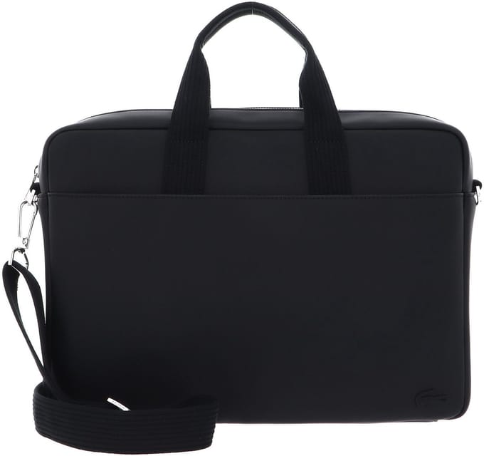 LACOSTE Laptoptas met laptopvak Men's Classic Computer Bag Noir Zwart