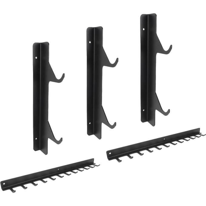 Étagère de rangement pour barre de traction murale pour salle de sport à domicile   pour équipement d'entraînement black