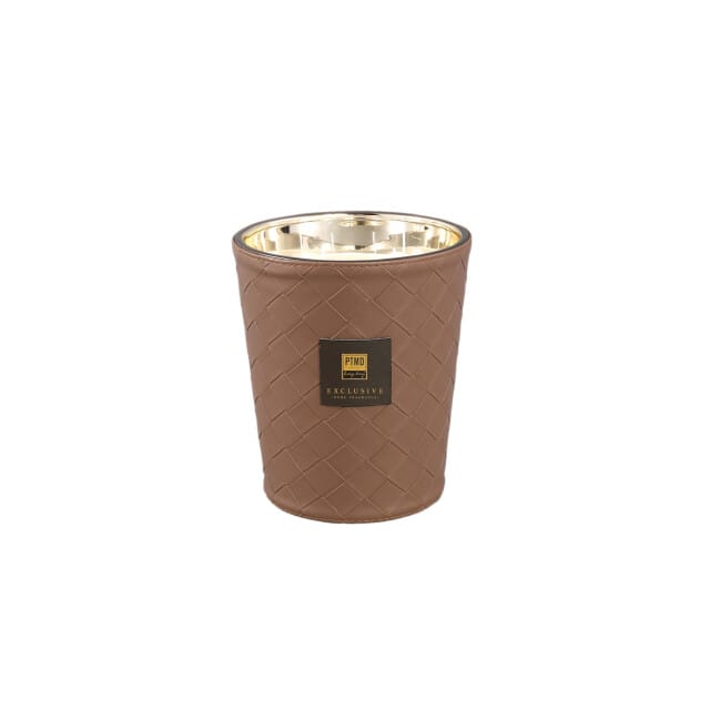PTMD - Geurkaars Ptmd - Bruin - 14x14x17.5cm