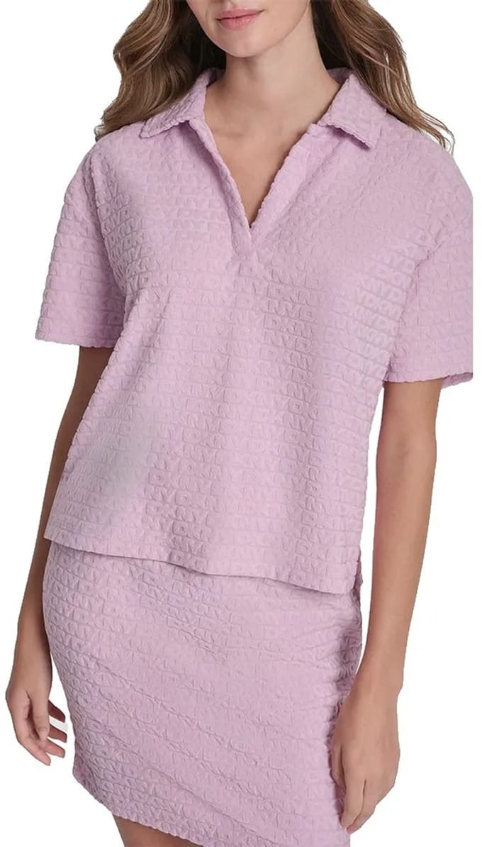Dkny Dj6t1738 Korte Mouw Poloshirt Roze M Vrouw