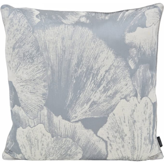 Ginkgo Silver Kussenhoes | Jacquard / Polyester | 45 x 45 cm | Grijs / Zilver